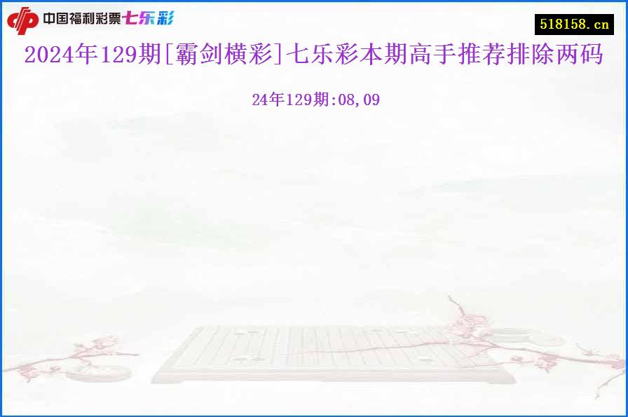 2024年129期[霸剑横彩]七乐彩本期高手推荐排除两码