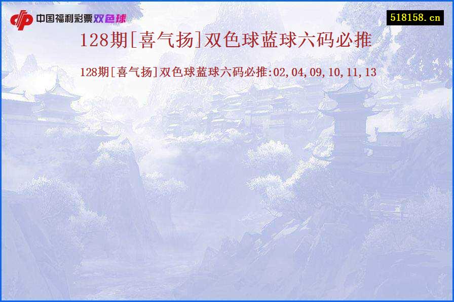 128期[喜气扬]双色球蓝球六码必推