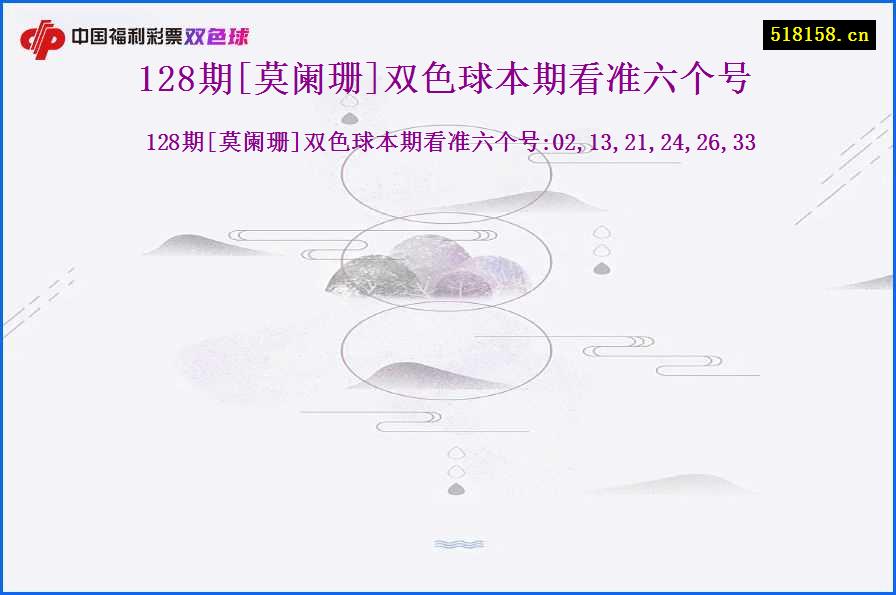 128期[莫阑珊]双色球本期看准六个号