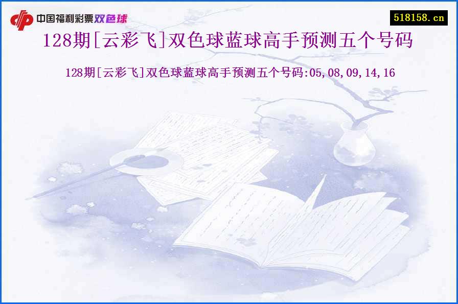 128期[云彩飞]双色球蓝球高手预测五个号码