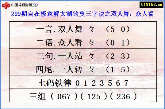 299期自在极意解太湖钓叟三字诀之双人舞，众人看