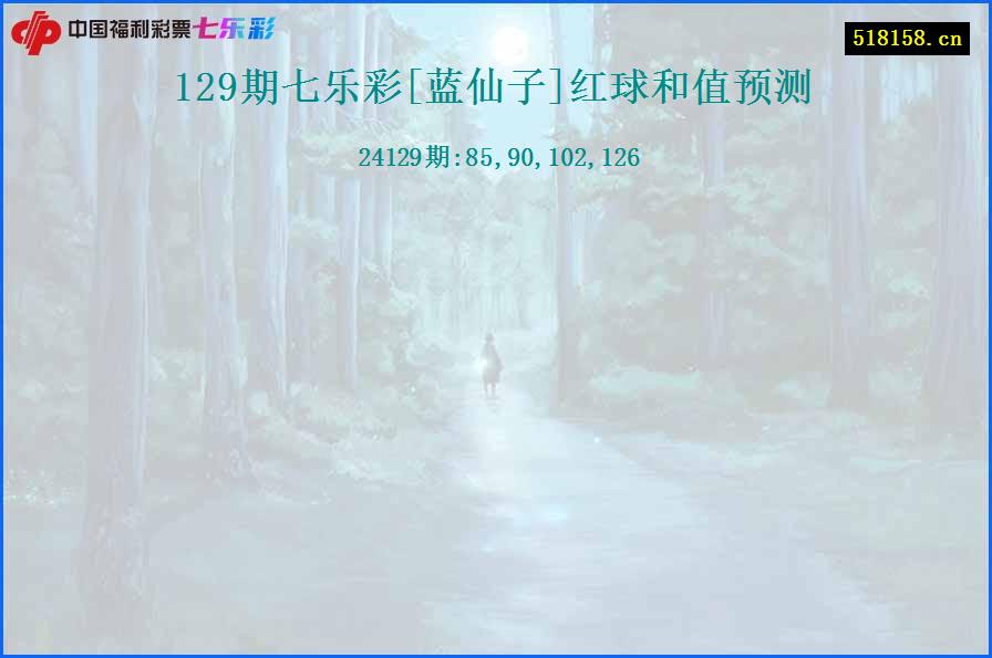 129期七乐彩[蓝仙子]红球和值预测