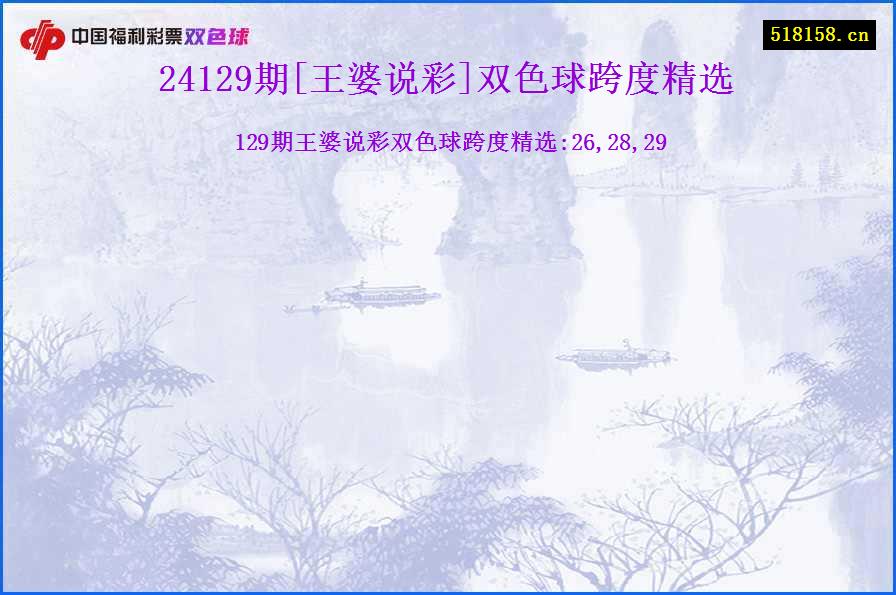 24129期[王婆说彩]双色球跨度精选