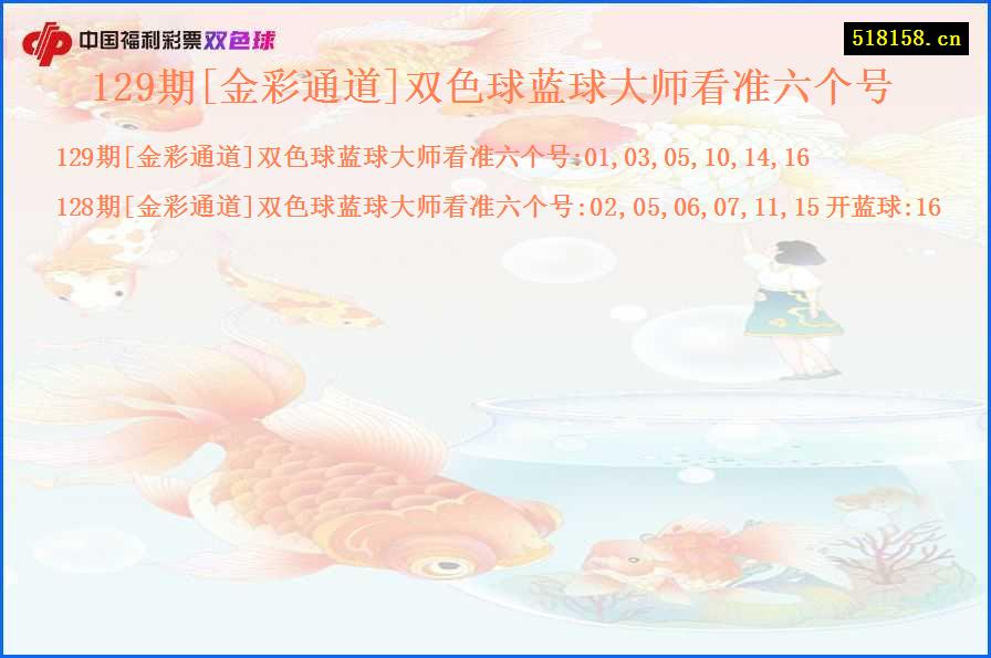 129期[金彩通道]双色球蓝球大师看准六个号