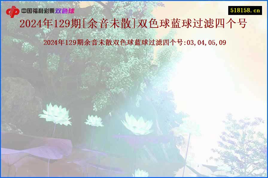 2024年129期[余音未散]双色球蓝球过滤四个号