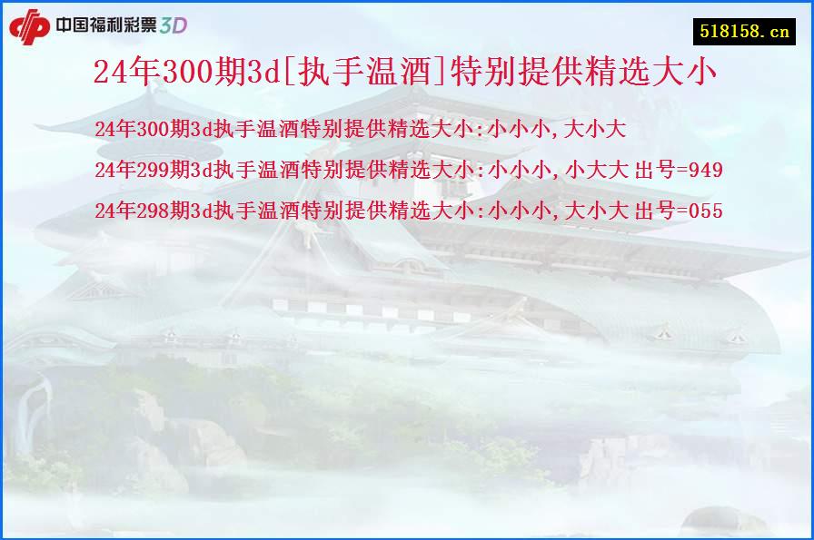 24年300期3d[执手温酒]特别提供精选大小