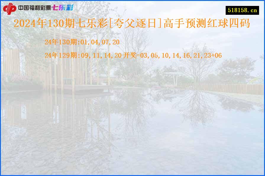 2024年130期七乐彩[夸父逐日]高手预测红球四码