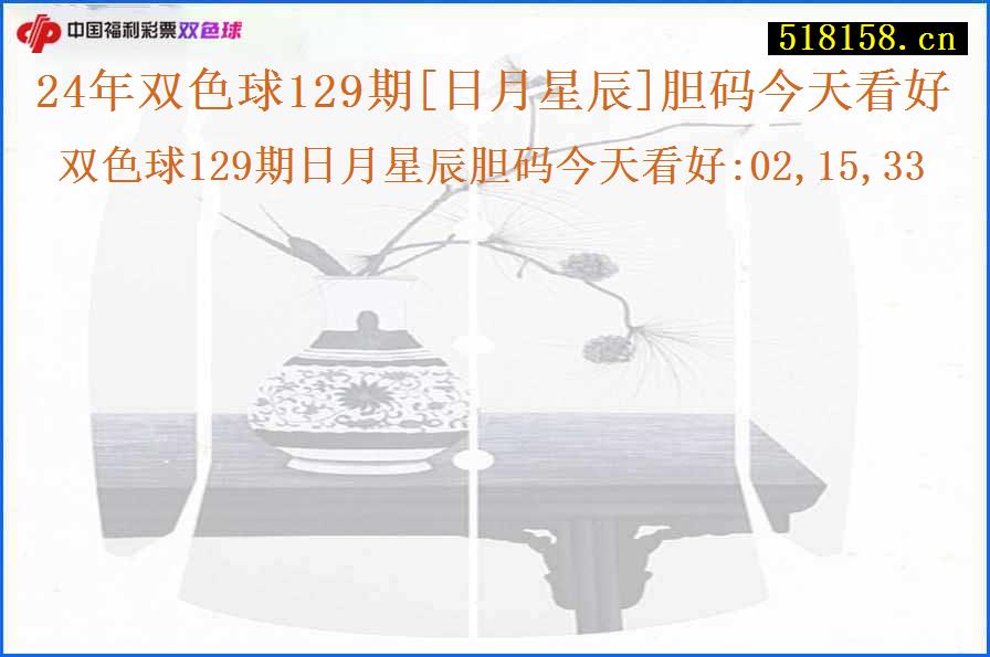 24年双色球129期[日月星辰]胆码今天看好