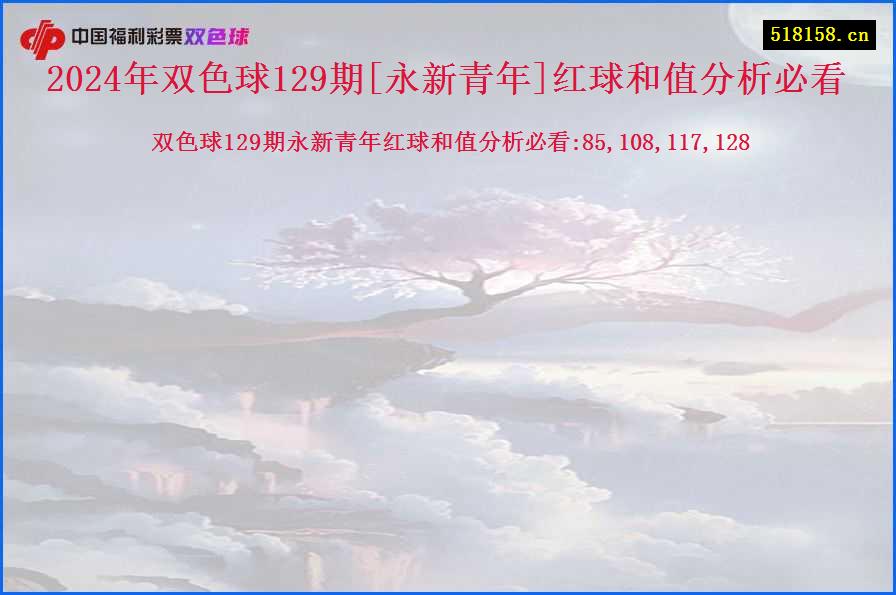 2024年双色球129期[永新青年]红球和值分析必看