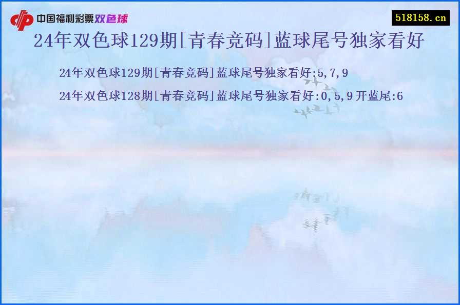 24年双色球129期[青春竞码]蓝球尾号独家看好