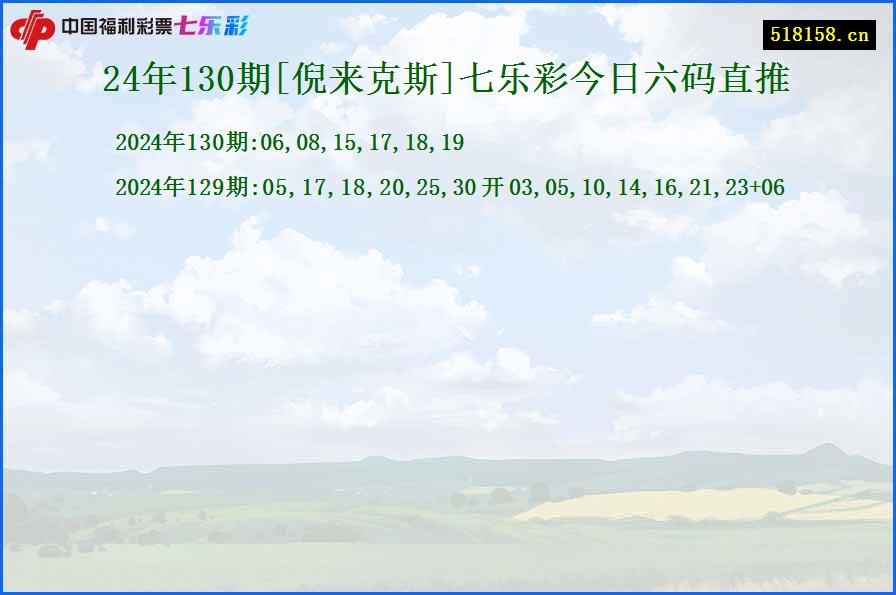 24年130期[倪来克斯]七乐彩今日六码直推