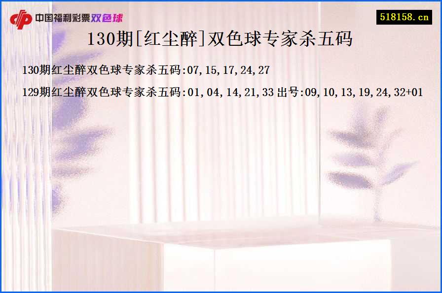 130期[红尘醉]双色球专家杀五码