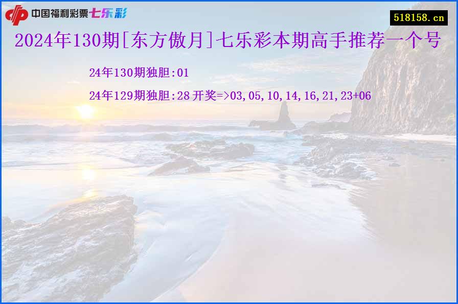 2024年130期[东方傲月]七乐彩本期高手推荐一个号