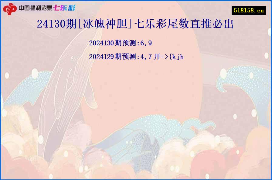 24130期[冰魄神胆]七乐彩尾数直推必出