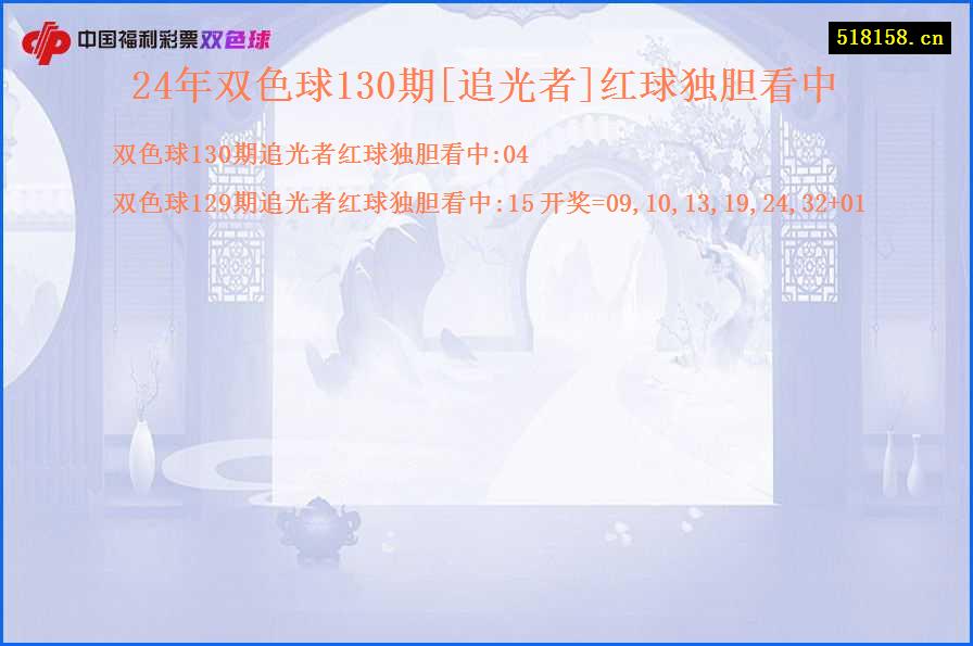 24年双色球130期[追光者]红球独胆看中