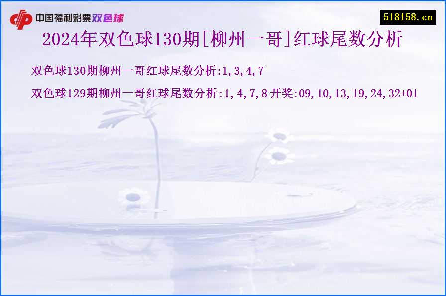 2024年双色球130期[柳州一哥]红球尾数分析