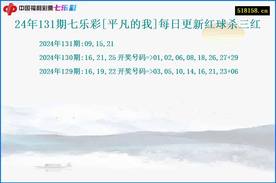 24年131期七乐彩[平凡的我]每日更新红球杀三红