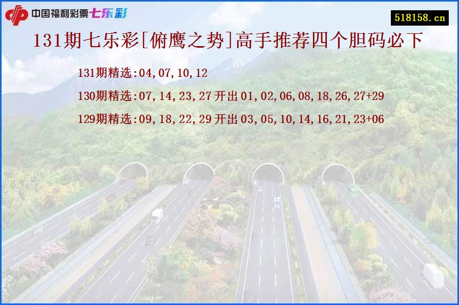 131期七乐彩[俯鹰之势]高手推荐四个胆码必下
