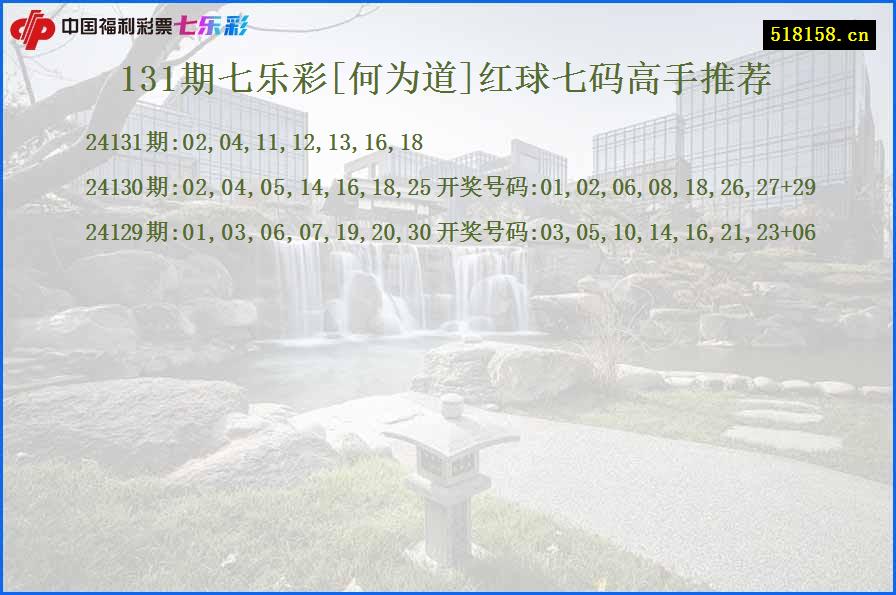 131期七乐彩[何为道]红球七码高手推荐