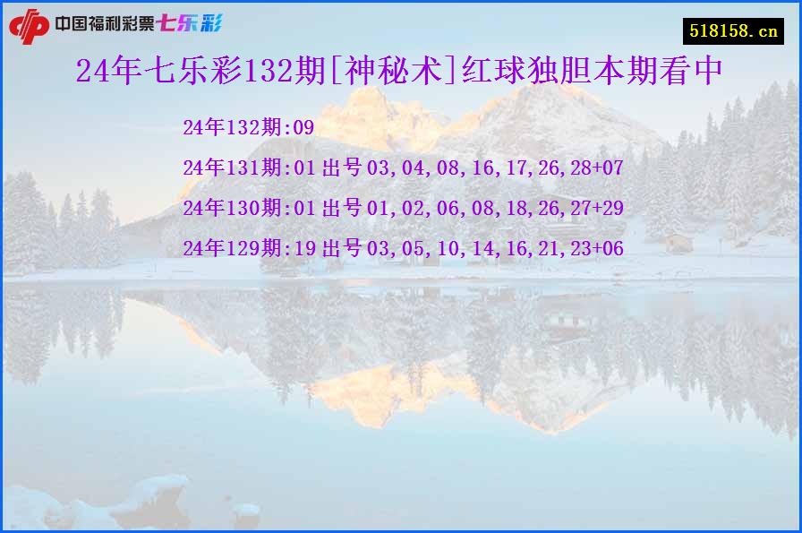 24年七乐彩132期[神秘术]红球独胆本期看中