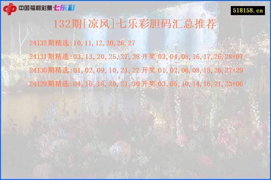 132期[凉风]七乐彩胆码汇总推荐