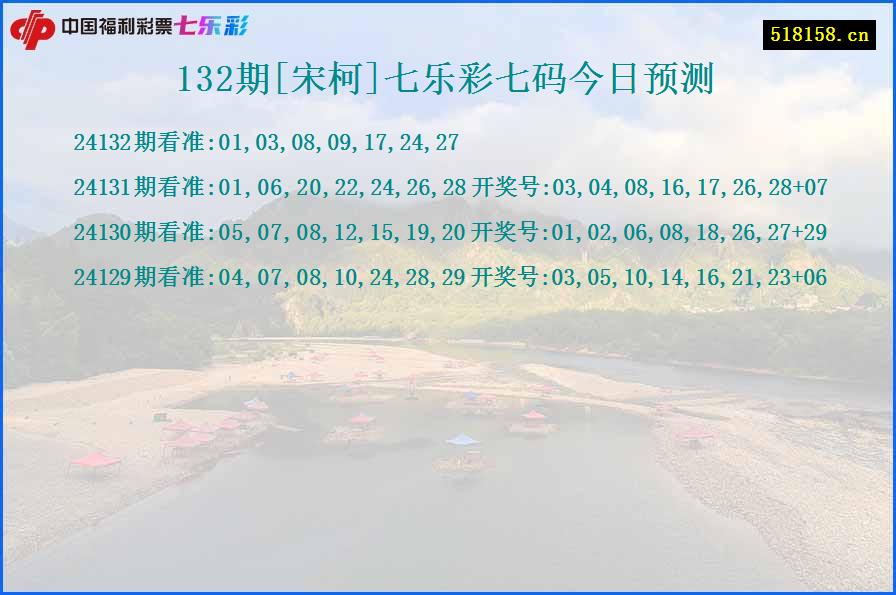 132期[宋柯]七乐彩七码今日预测