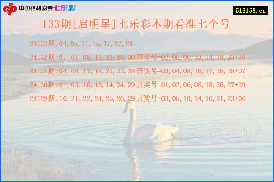 133期[启明星]七乐彩本期看准七个号