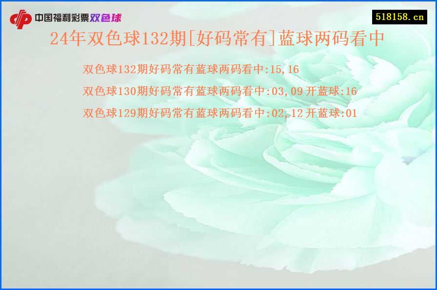 24年双色球132期[好码常有]蓝球两码看中