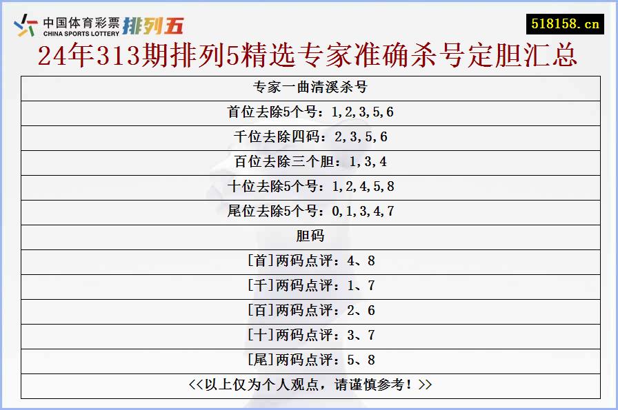 专家一曲清溪杀号